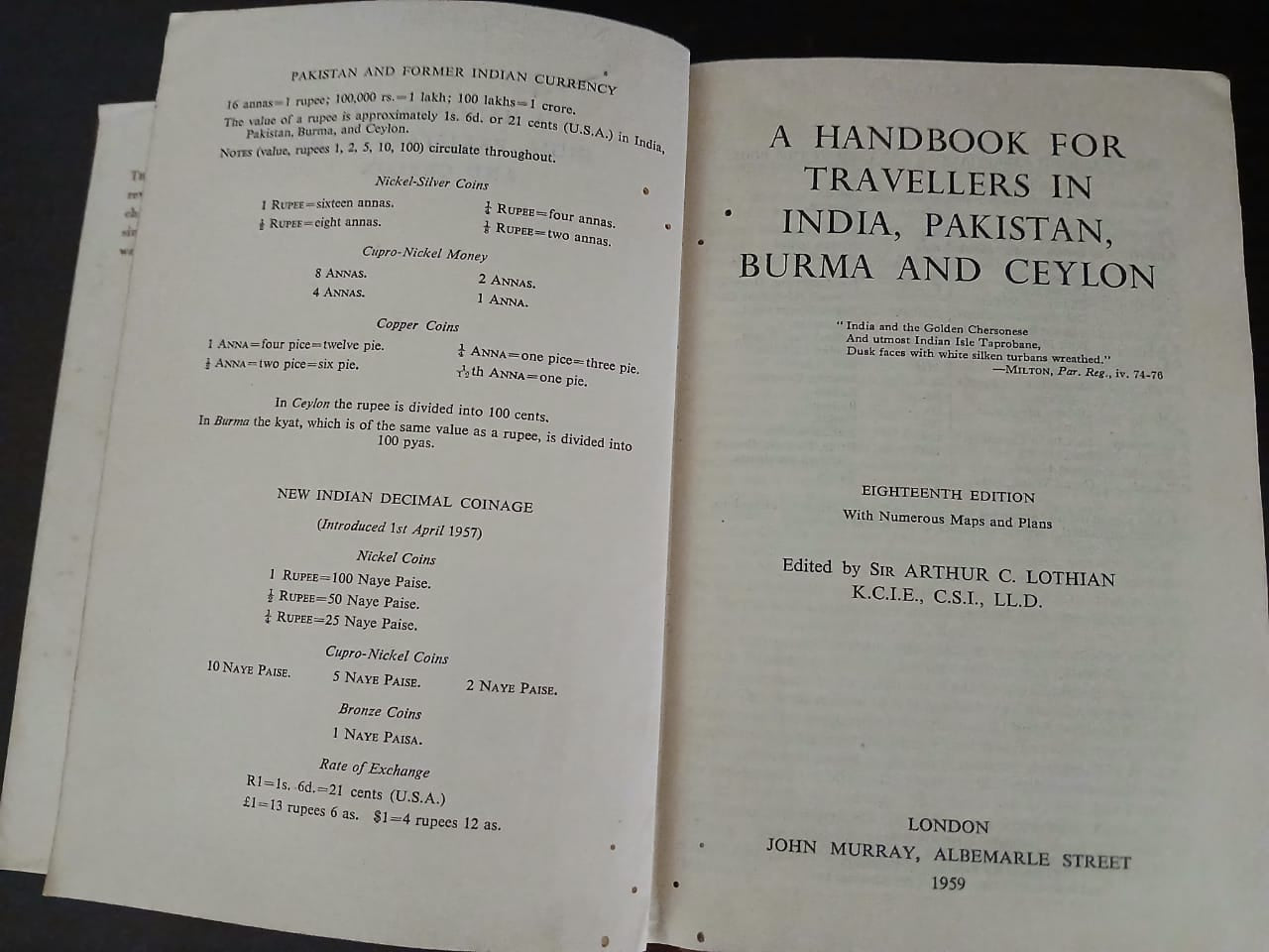 A Handbook to India, Pakistan, Burma & Ceylon