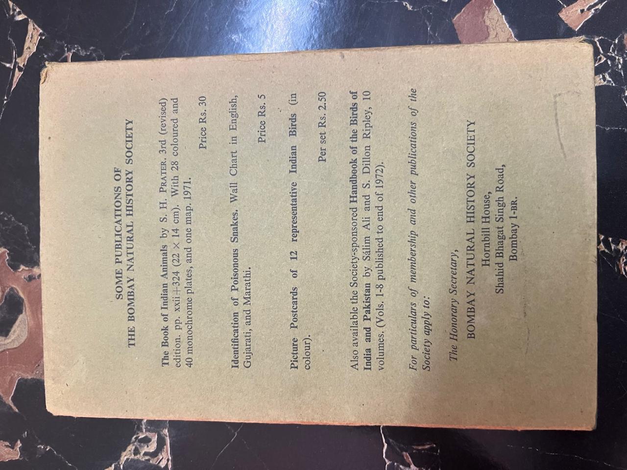 The Book of Indian Birds - Salim Ali